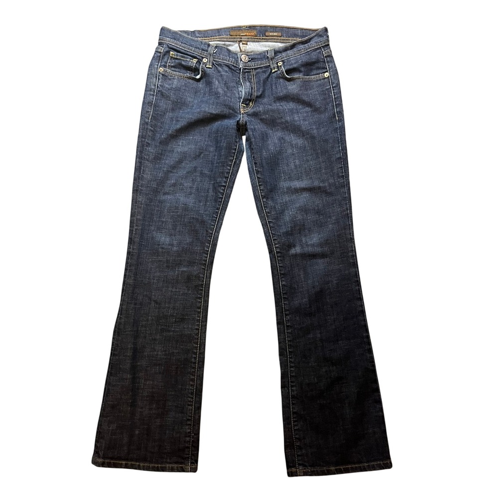 Y2k Fossil Slim Bootcut Flare Jeans Dark Wash Denim Size 31 Normcore Everyday